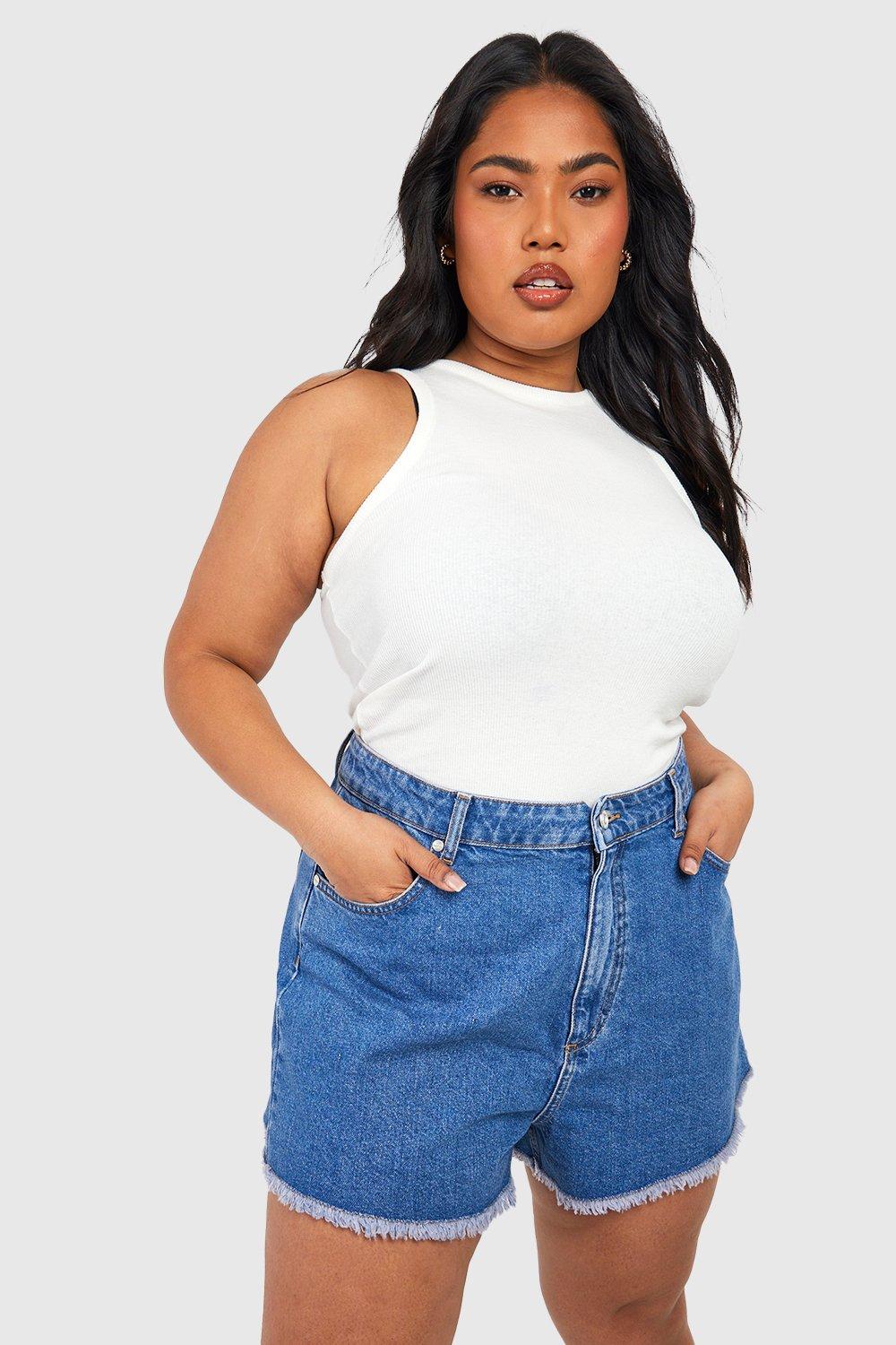 High waisted shorts plus size uk store
